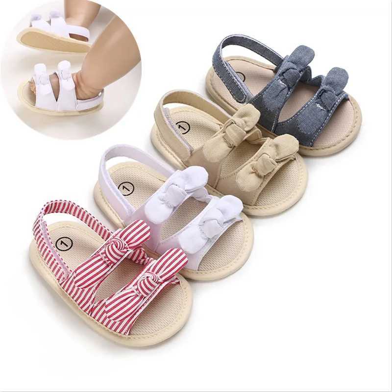 18-0M Newborn Baby Girls Summer Shoes Sandals First Walkers Newborn Shoes Casual Soft Sole Sandals Toddler Shoes R250707