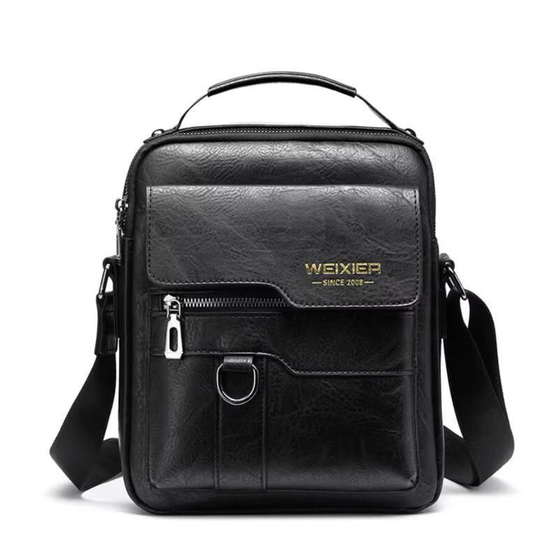 Mens Durable Shoulder Bag High Quality Leather Cross Body Sling Bags Travel Crossbody Fashion Pack for Male ddmynov