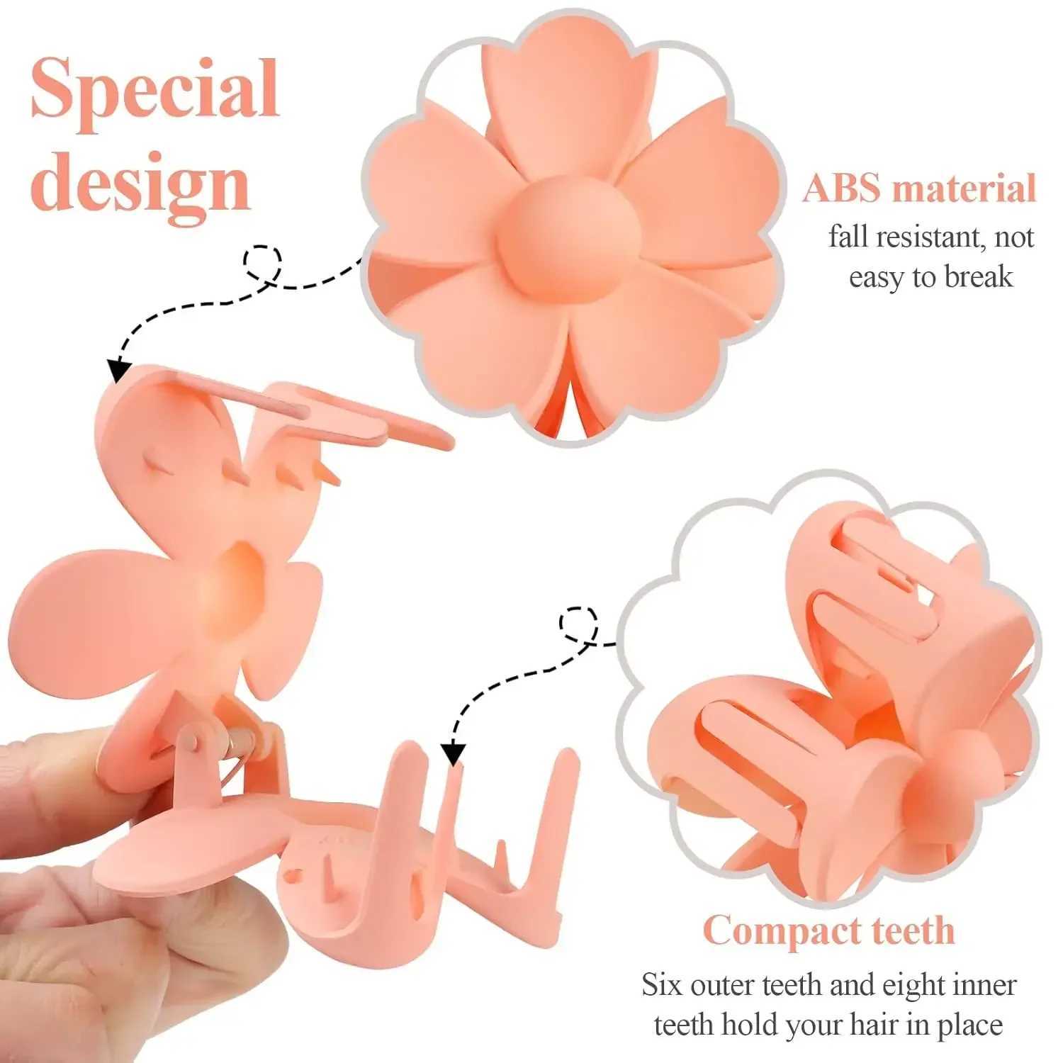 7 PCS Flower Claw Clips Hair Clips for Women Non-Slip Claw Clips for Thick Hair Women Girls Gifts 7 Colors Y250707