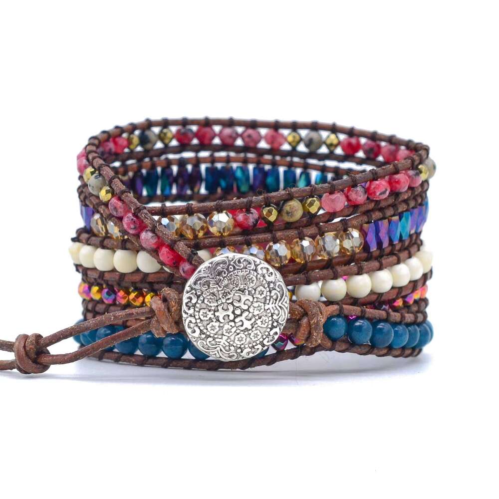 New Handmade Wrapped Natural Woven Statement Bohemian Bracelet Clearance