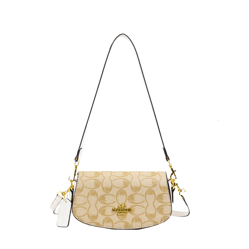 Designer High-End Feel for Women 2025 New Versatile Fashion Elegant Underarm Single Shoulder Baguette Crossbody Light Luxury Women's Bag