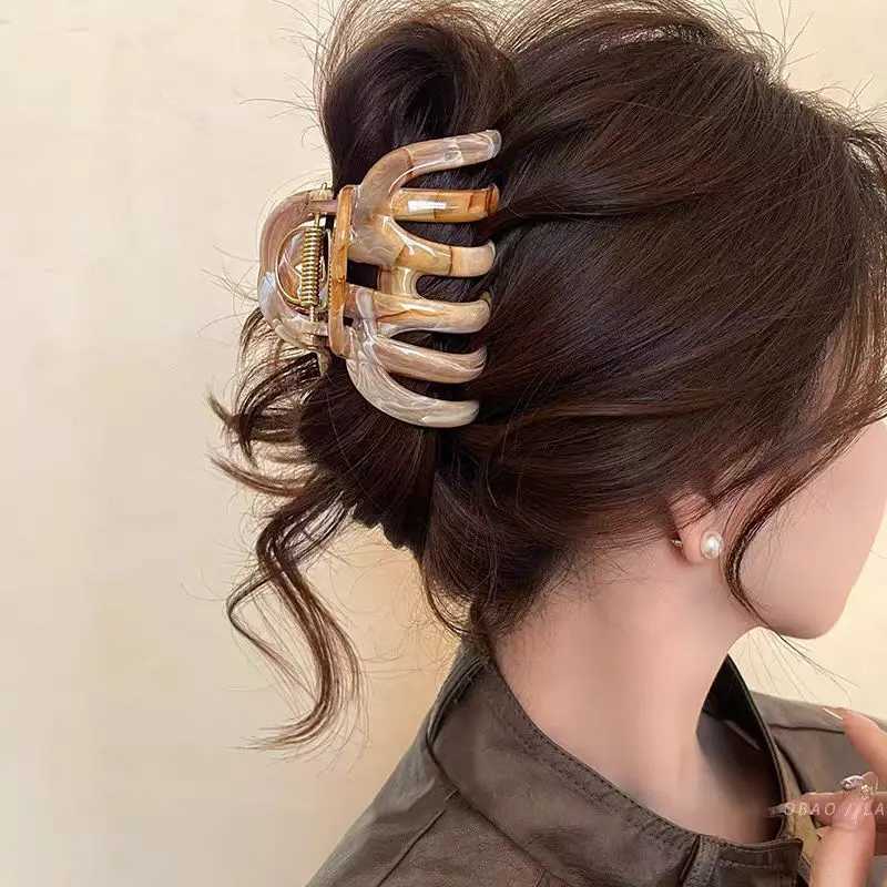 New Design French Style Pumpkin Hair Claw For Women Sweet Hair Ornament Headband Lady Hair Claw Clip Fashion Hair Accessories Z250707