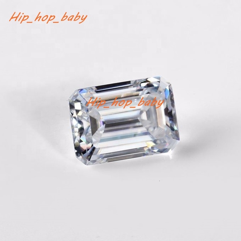 Lab Grown Diamond DEF White VVS Fancy Moissanite 1ct-3ct-5ct Emerald Cut Colorless Loose Synthetic GRA Moissanite Gemstone