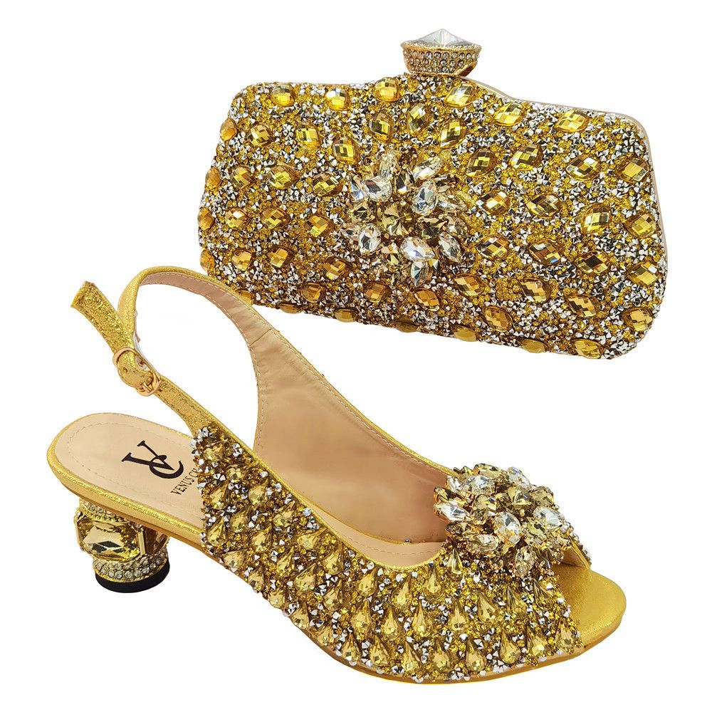 Fashionable African Shoes and Bag Set Italian Women Fuchsia Color Nigerian Shoes with Matching Bags for Royal Wedding Party