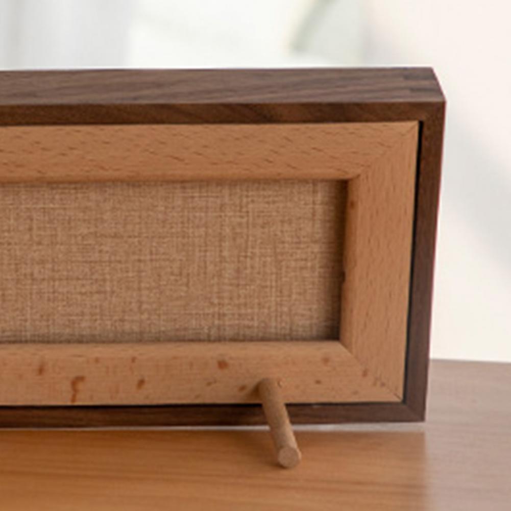 10/20 Holes Stand Mortise And Tenon Joint Black Walnut Picture for Home Keepsake Album Photo Frame H260306