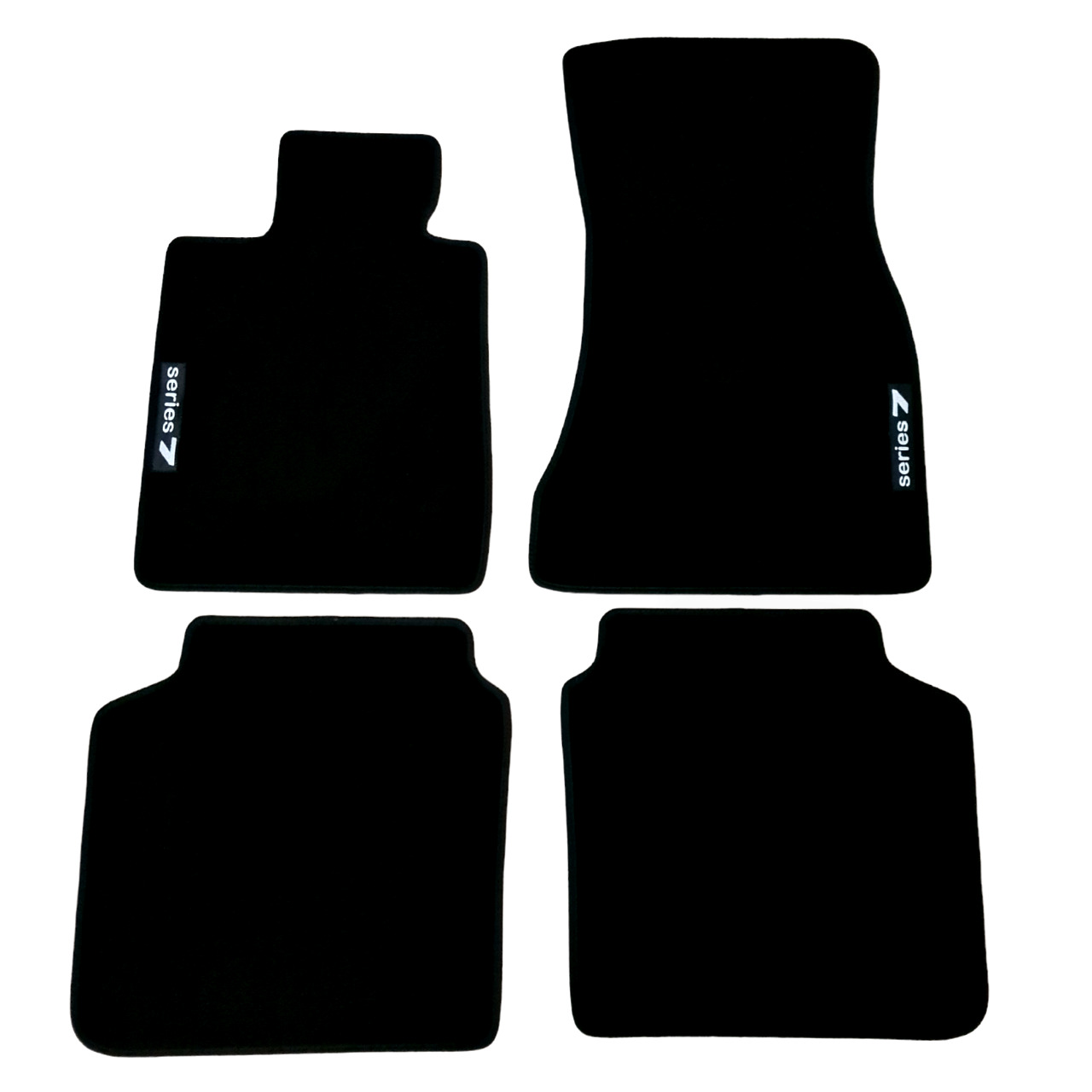 Car Floor Mats For BMW 7 M7 G12 Velour Waterproof Black Carpet Rugs Auto Liners