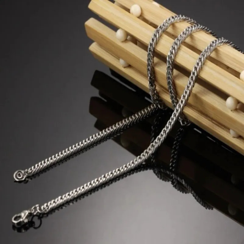 8mm14mm Thick Stainless Steel Cuban Chain Necklace For Men Punk Neck Male Chains Jewelry Accessories 250707