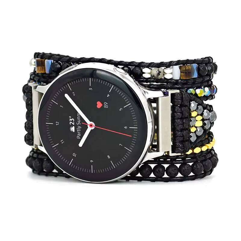 20mm 22mm Women's Natural Stone Samsung Galaxy 3 41mm 45mm Wristband Bracelet Activity 2 Gear Watch Band