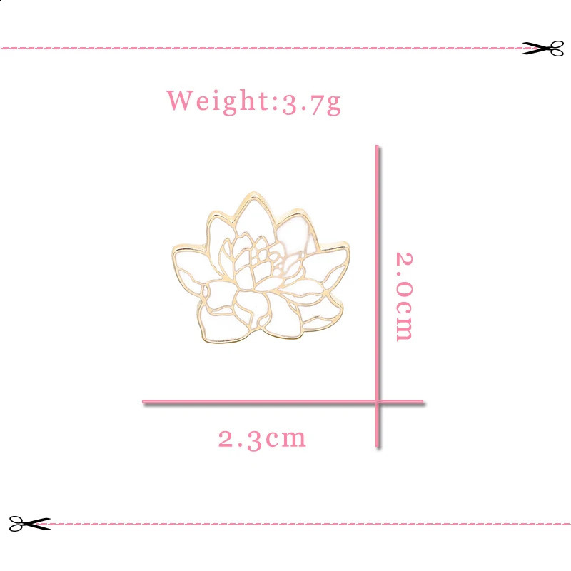 Buddhism White Lotus Flower Enamel Pin Floral Plant Brooches Denim Coat Backpack Lapel Men Women Badge Japanese Jewelry Gift 250625