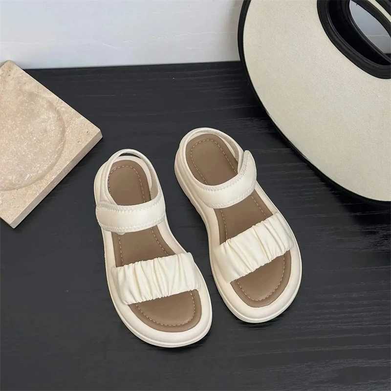 Summer Fashionable Casual and Comfortable Girls Elegant and Cute Open-toe Wear-resistant Beach Thick-soled Non-slip Sandals z250708SE8A