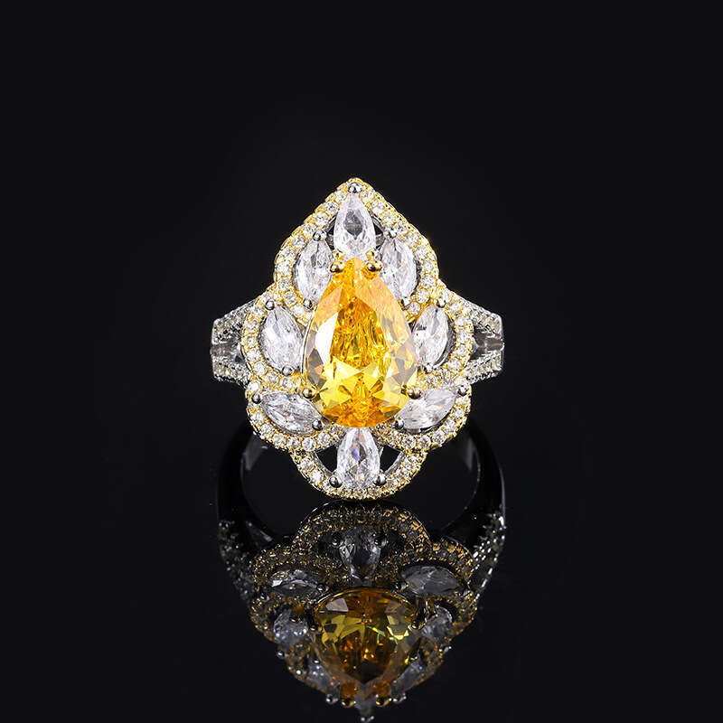 2023 New Tiktok Micro Pave Diamond Adjustable High-End Noble Court Style Ring F89