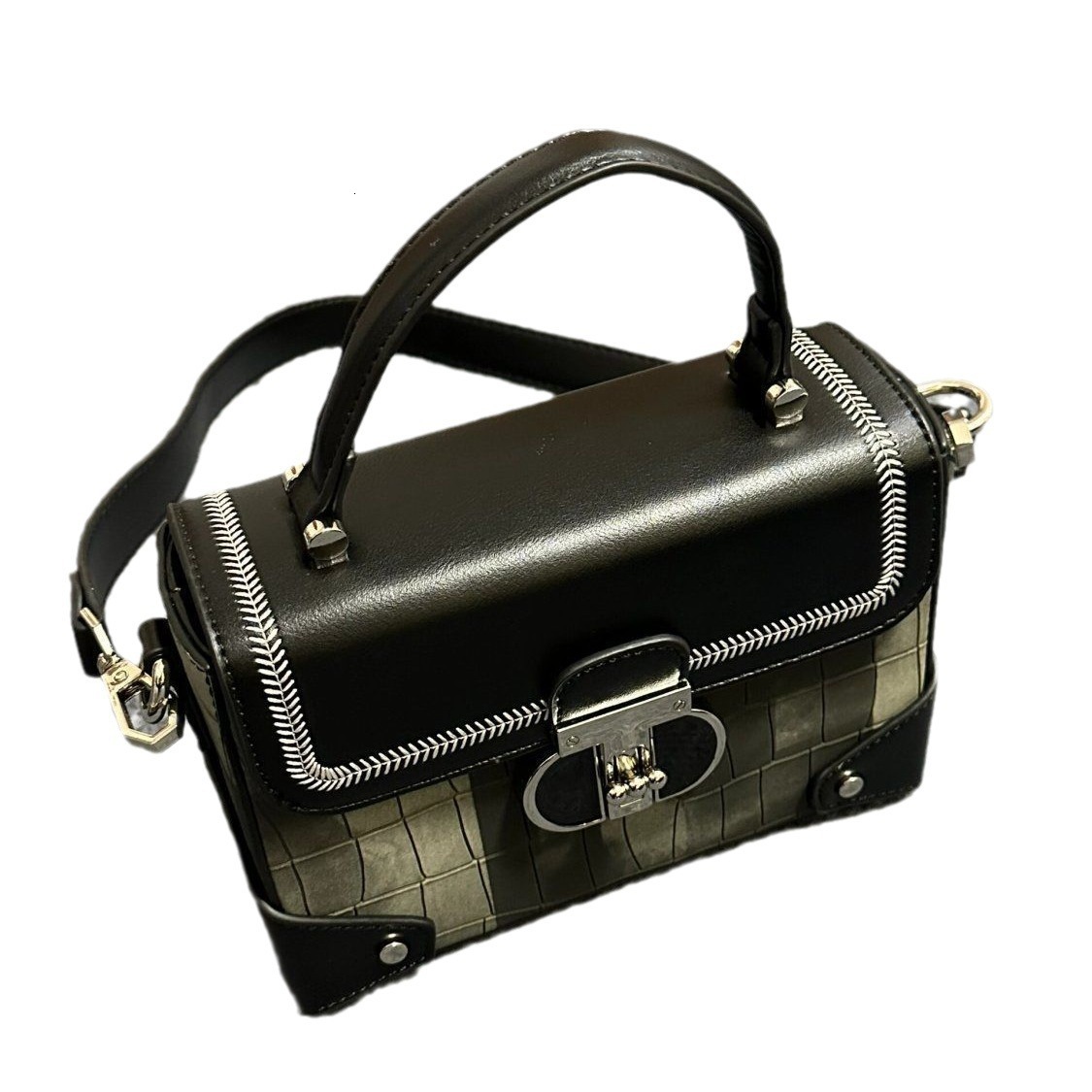 designer High-End Fashion Small Chanel Style Ice Blue Shoulder Bag 2025 New Fashionable Trendy Small Square Bag Commuter Crossbody Bag