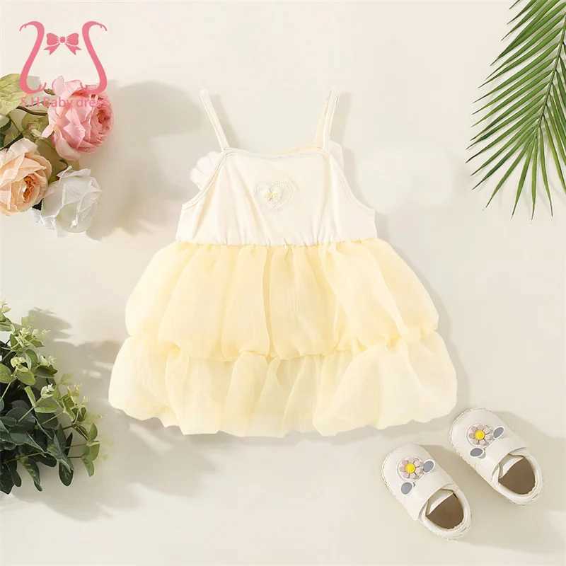 Adorable Summer Newborn Baptism Dress SLeeveless Baby Girl Kid Birthday Party Fairy Dresses Sweet Butterfly 0-3 Children Costume R250707