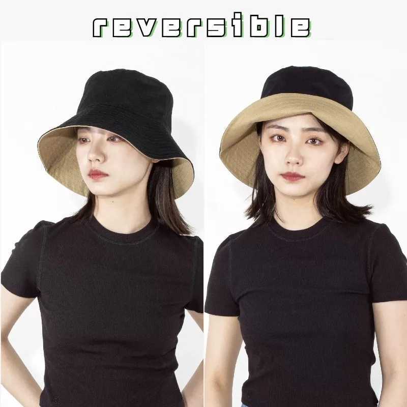 Men Enlarged Deepening Big Head XXL 65cm Bucket Hats Women Big Size Double-sided Fisherman Cap Summer Large Size Hip Hop Sun Hat Y250707