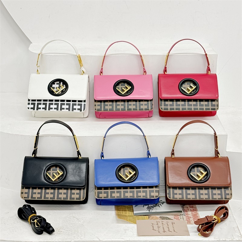 Designer 2025 New High-end Shoulder Crossbody Handbag Printed Fashion Personality French Small Square Women's Light Luxury Bag