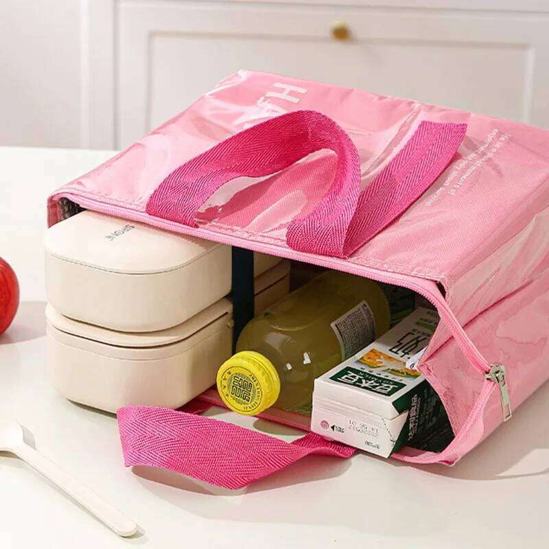 Insulated Lunch hickened Aluminum Foil Camping Ice Pack Children School Bento Picnic Food Storage Tote Bag