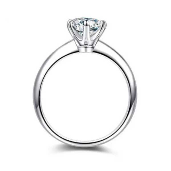 925 Sterling Silver moissanite Rings women Shining crystal adjustable size Fashion party Couple Gifts engagement wedding JewelryXJ250707