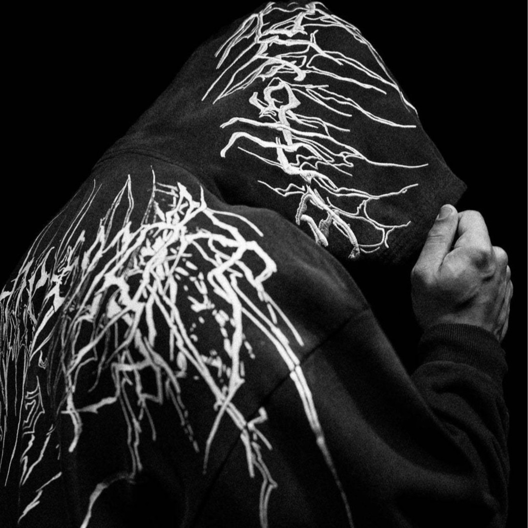Breathedivity American Street BD Sports Fitness Loose Large Print Woolen Hoodie 250513