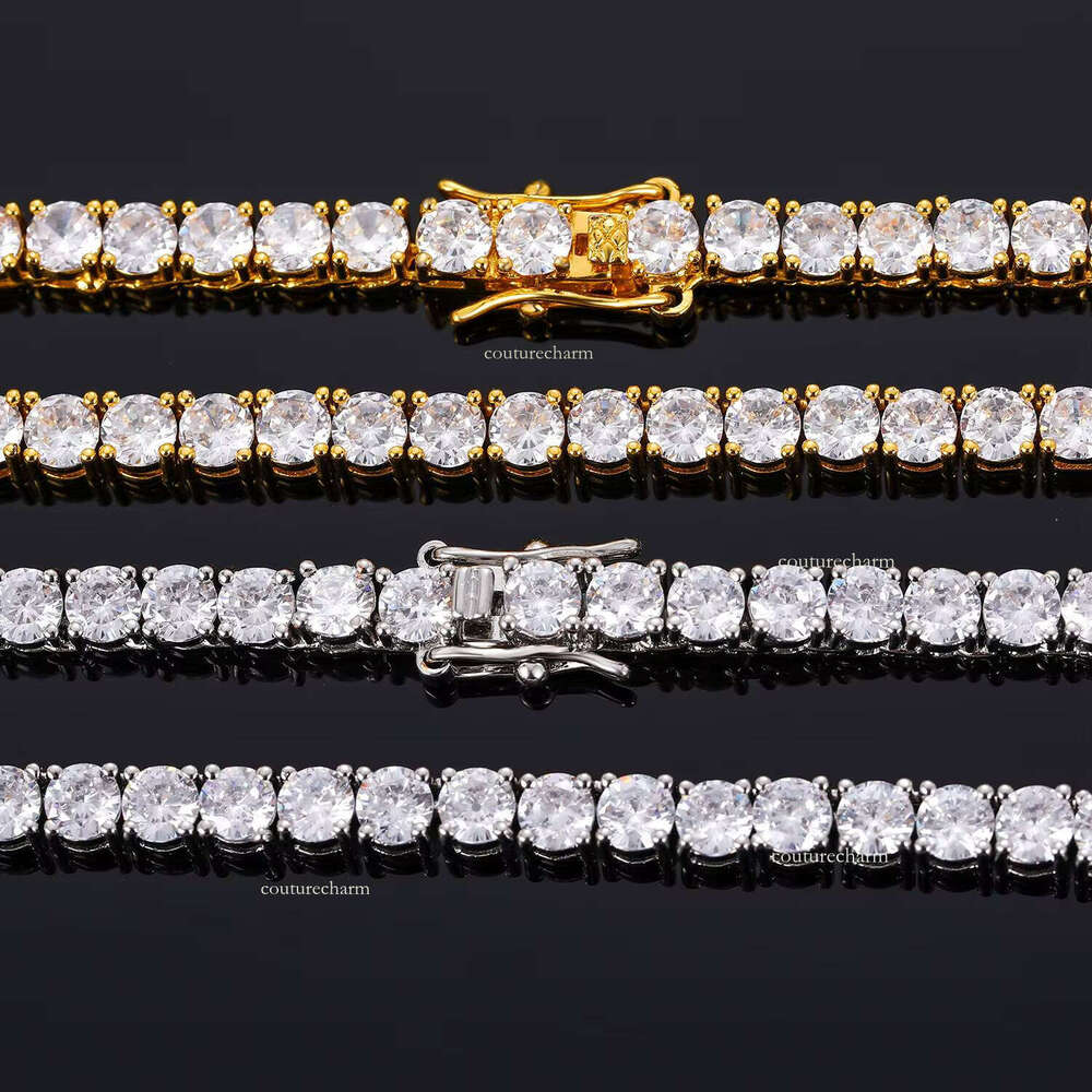 18mm Pure Sier Diaspore Tennis Necklace Tested Passed Sparkling High-end Jewelry with GRA Certificate Chain