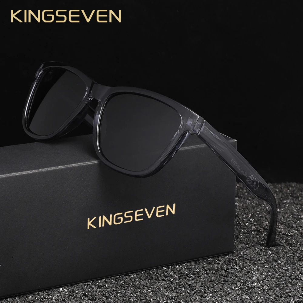 Kingseven Fashion Mens Sunglasses Polarized UV400 Sunscreen Glasses Ultralight TR90 Women Fishing Driving Glasses 250707