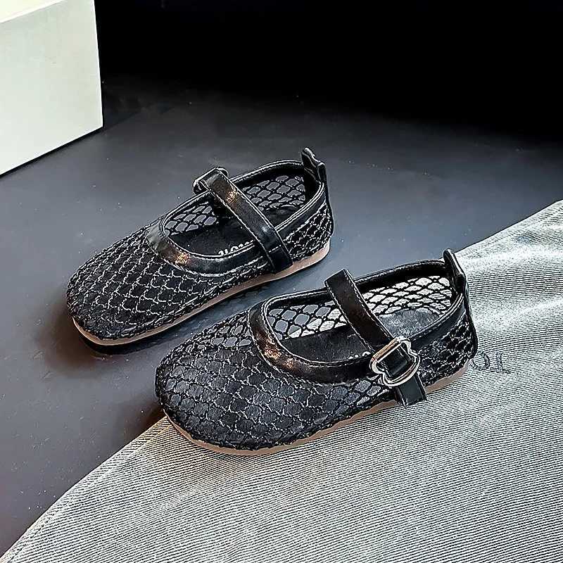 2025 New Childrens Flats Summer Breathable Princess Shoes for Girls Simple Fashion Kids Casual Shoes Soft Soled Trend Versatile R250707
