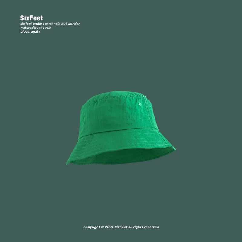 Japanese Simple Solid Color Quick-drying Bucket Hats for Men and Women Summer Outdoor Fishing Sunscreen Versatile Thin Basin Cap Y250707