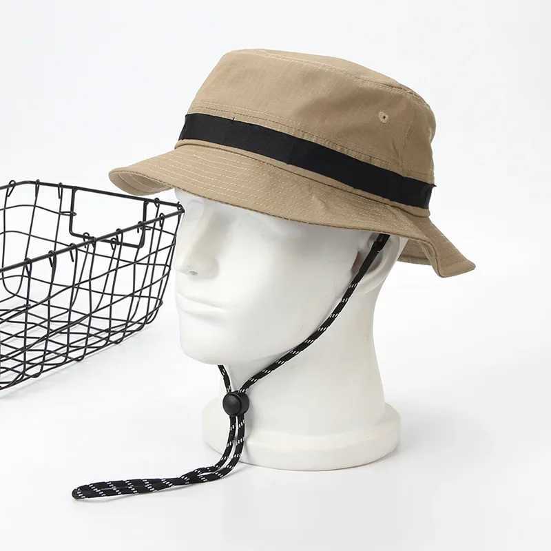 Big Size 62cm Sun Hats Men Bucket Hat UPF 50+ Boonie Hat Women Foldable UV Protection Hiking Fishing Summer Safari Fisherman Hat Y250707