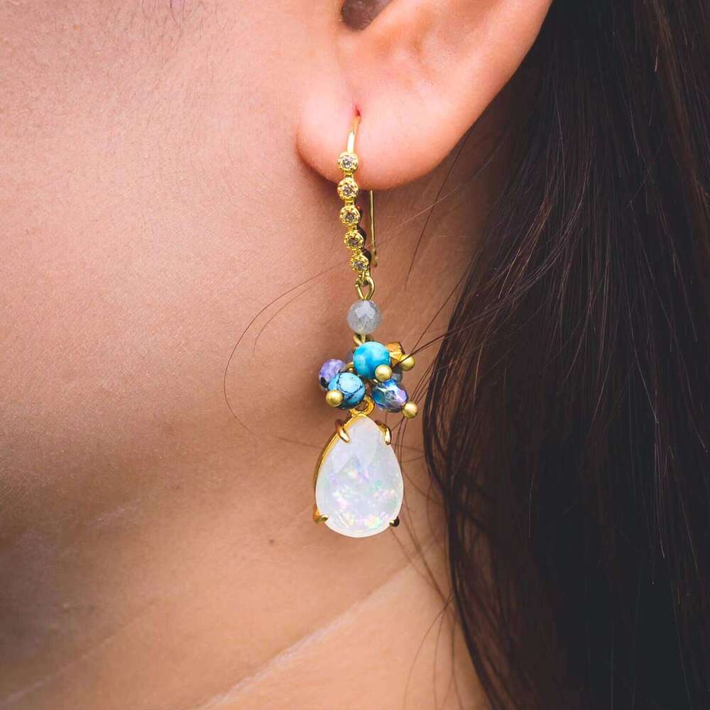 Bohemian Teardrop Opal High-end Premium Earrings Gift