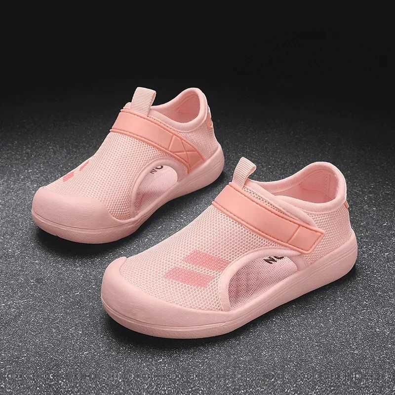 Boys Beach Sandals 2025 New Summer Children Casual Shoes Kids Lightweight Closed Toe Baby Sport Sandals for Girls EU Size 23-36 z250708S8HT