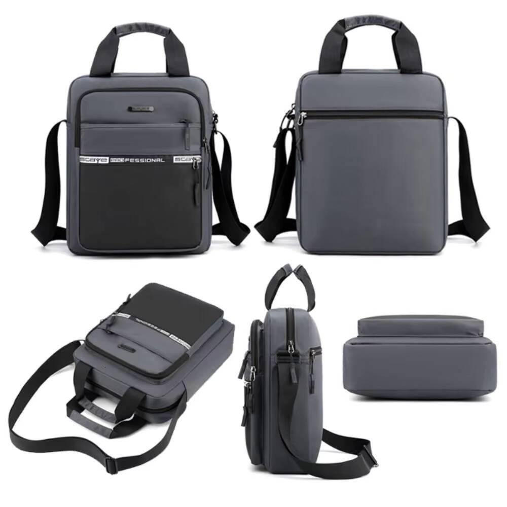Mens Business Shoulder Fashion Casual Solid Color Large Capacity High Quality Oxford Cloth Waterproof Multifunctional Bag ddmynov