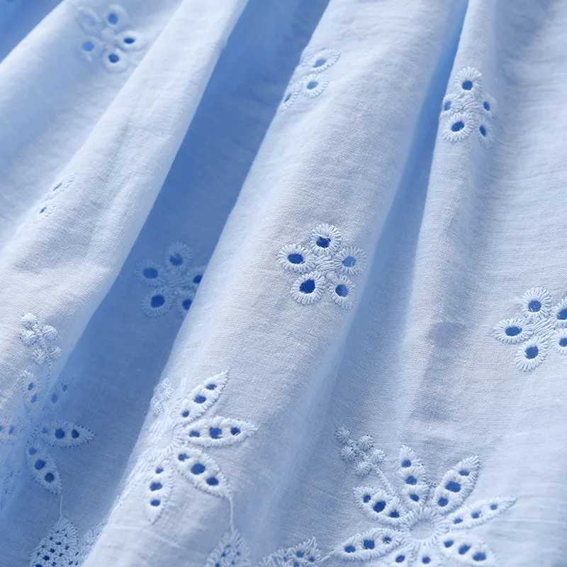 Girls Casual Dresses Lace Embroidered Halter Dress Party Dress for Kids Girl Kids Dresses Wedding Princess Dress R250707