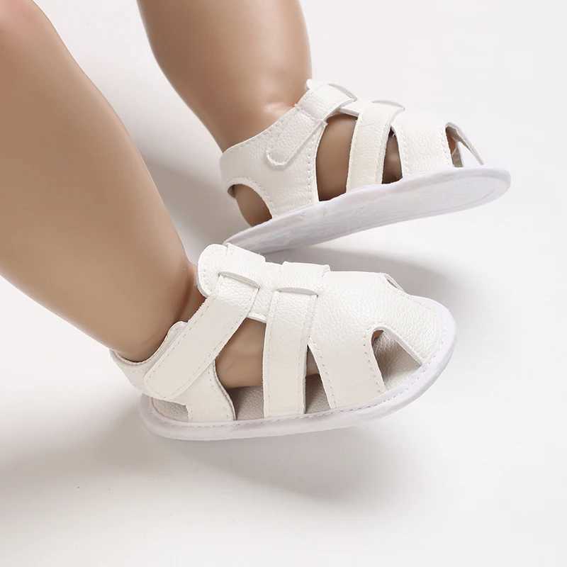 Baby Boys Breathable Anti-Slip Sandals Toddler Soft Soled Solid Print First Walkers 0-18 Months R250707