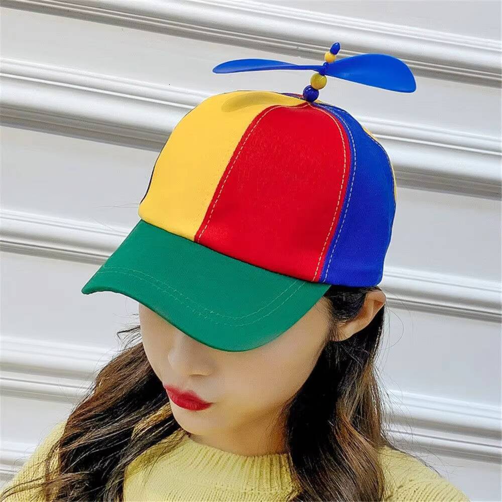 Funny Adventure Dad Snapback Hat Bamboo Dragonfly Rainbow Sun Cap Helicopter Propeller Design for Kids Boys Girls Adult ddmythur