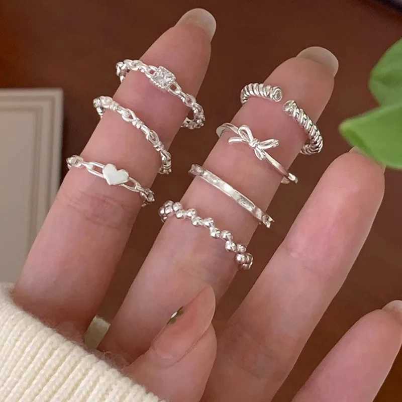 925 Sterling Silver Ring For Women Jewelry Narrow Finger Open Vintage Handmade Ring Allergy For Party Birthday Gift XJ250707