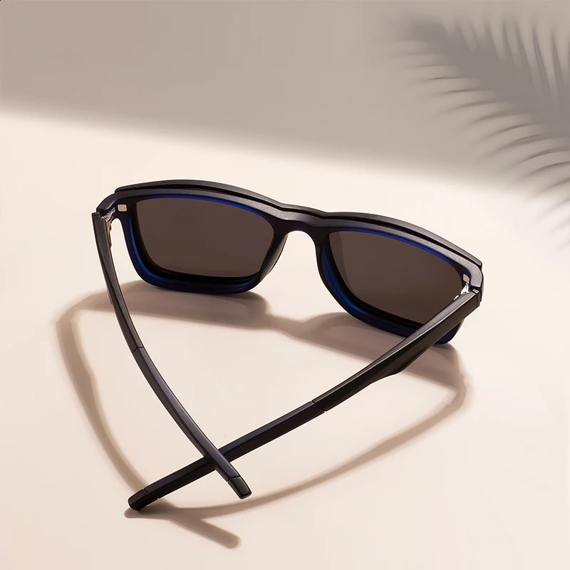 Men and Women Big Size Sunglasses Rectangular Full Rim Glasses Frames With Clip On Spring Hinge for Prescription Lenses 250707