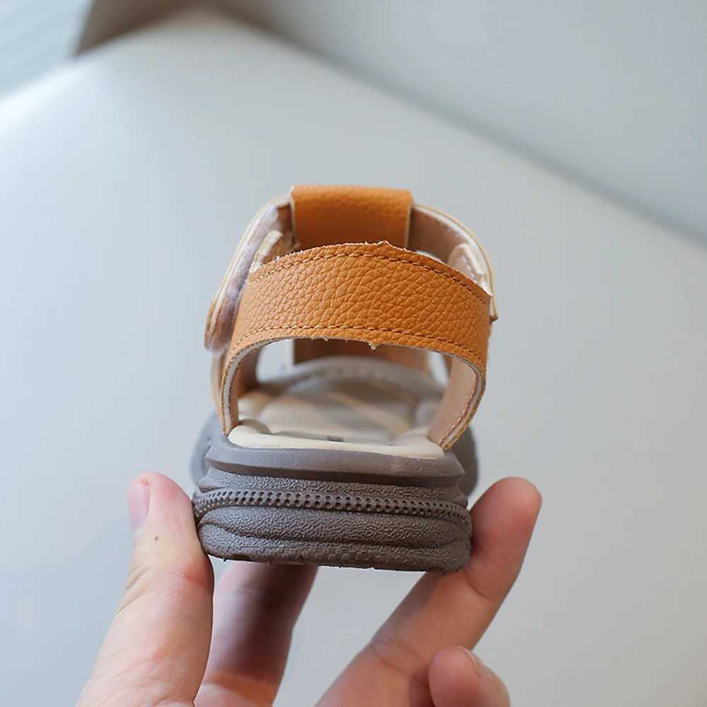 Summer Sport Sandals For Children PU Leather Vintage Boys Sandals Soft-soled Anti-slippery Kids Sandals Fashion Summer Shoes z2507087OK3