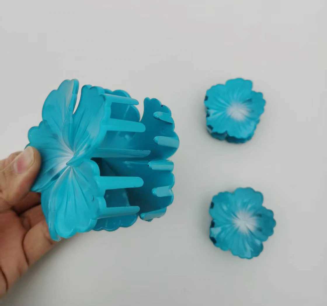 3pcs/set Floral Hair Claw Clips Set for Women Spring Beach Kawaii Hair Accessories Bauhinia Flower Clips Cute Summer Essentials Y250707