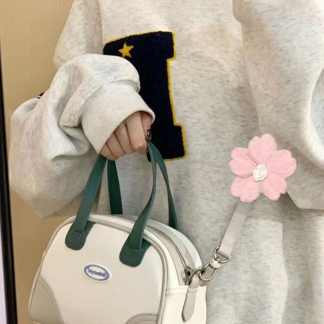 designer Vintage Boston Bag Small Bowling Bag Crossbody Bag Handbag Shoulder Bag for Women