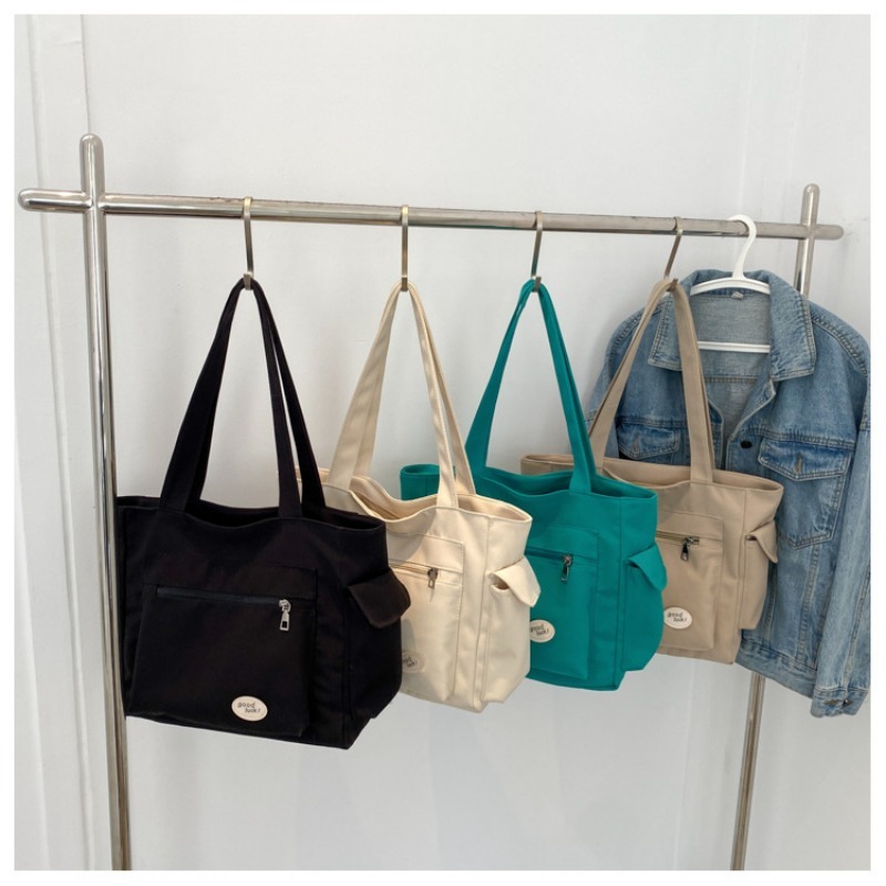 Women's Fashion Shoulder Bag Class Large Capacity Student Tote Bag New Canvas Commuter Handbag Carrying Bags cabas eco bag