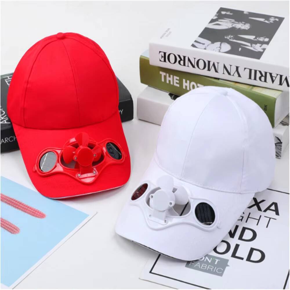Novelty Fan Cooling Baseball Solar Outdoor Sport Cap Summer Camping Hiking Travel Hat For Women Men ddmythur