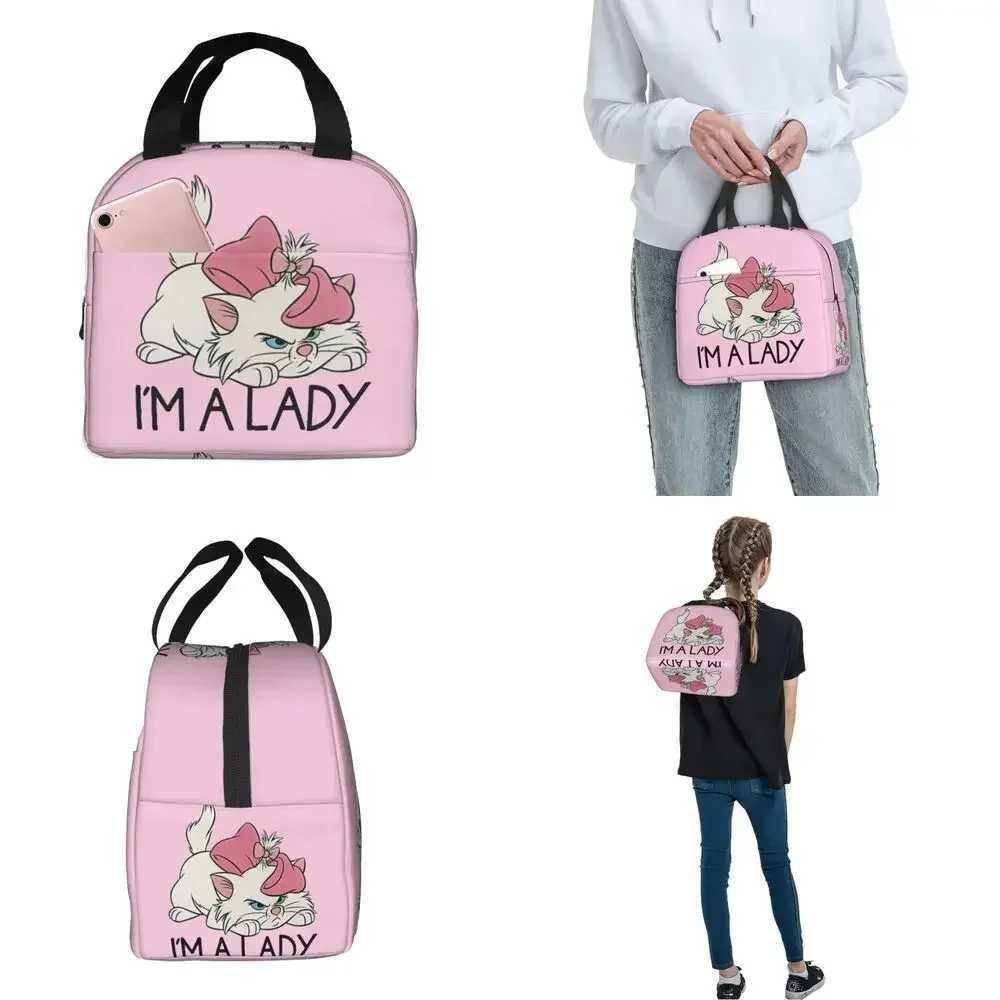 Im A Lady Marie Aristo s Cute s Insulated Lunch Bag Large Lunch Container Cooler Bag Tote Lunch Box Picnic Food Handbags