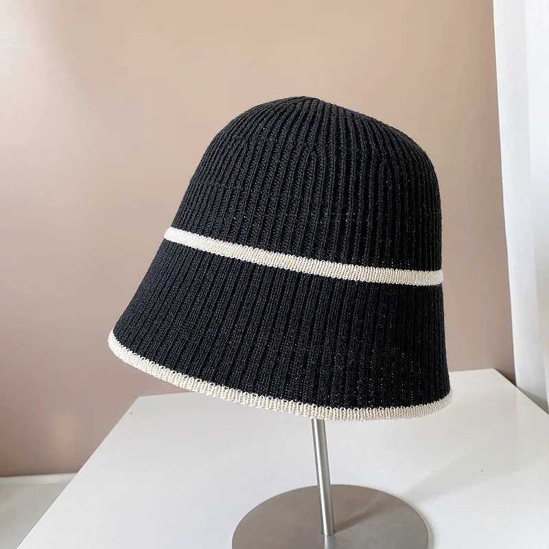 Knitted Women Bucket Hat Luxury Sunscreen Panama Summer Breathable Sun Protection Fisherman Hats Streetwear Foldable Beach Cap Y250707
