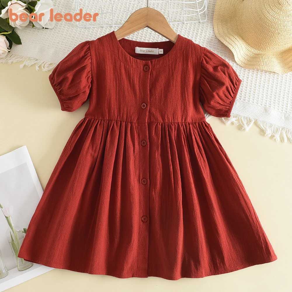 2022 New Fashion Bear Leader Girl Casual Dress Princess Dresses Sweet Costumes Cute Outfits Baby Girls Dresses for 3-7 Years R250707