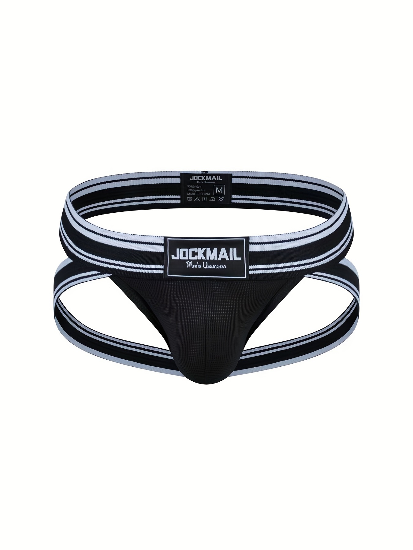 UpUns JOCKMAIL Sexy Mens Mesh Thong T-Back Underwear Sports Lingerie Elastic Breathable Shorts Wholesale Free Shipping