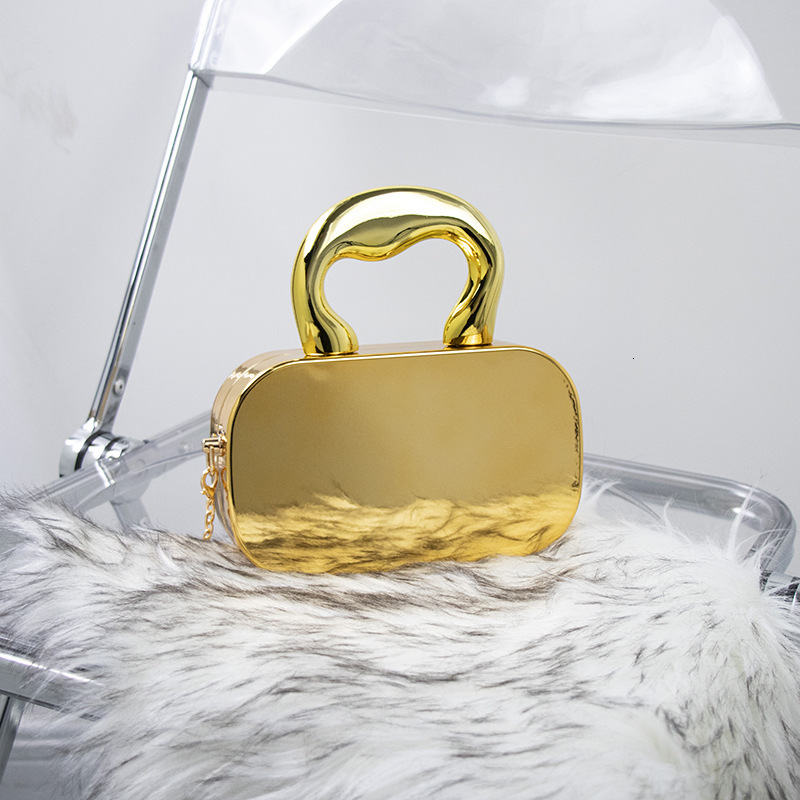 Acrylic women s box bag shiny handheld small square bag trend designer bag elegant evening shoulder trend women s crossbody bag