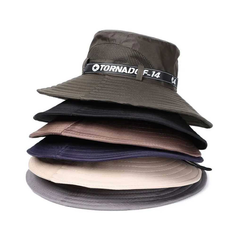 Bucket Hat Fishing Camping Hiking Sun Hat Summer Sun Hat Bucket Hat UV Protection Wide Brim Y250707