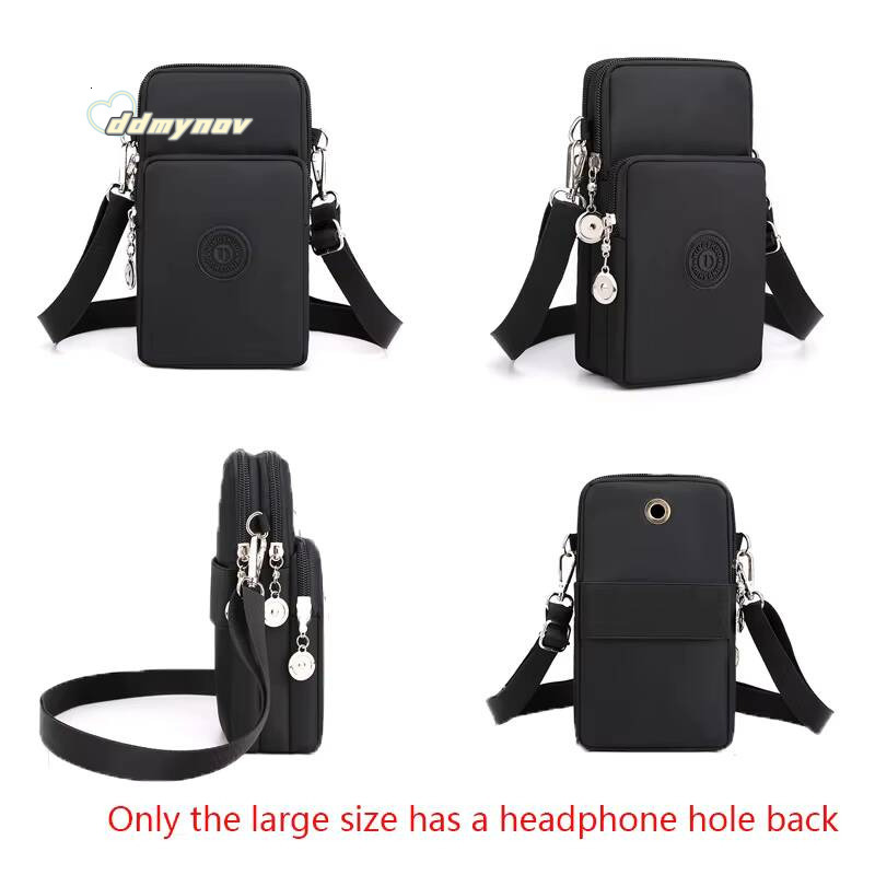 New Mobile Nylon Cell Phone Coin Strap Shoulder Bag Small Crossbody Bags for Women Wallet Travel Purse ddmynov