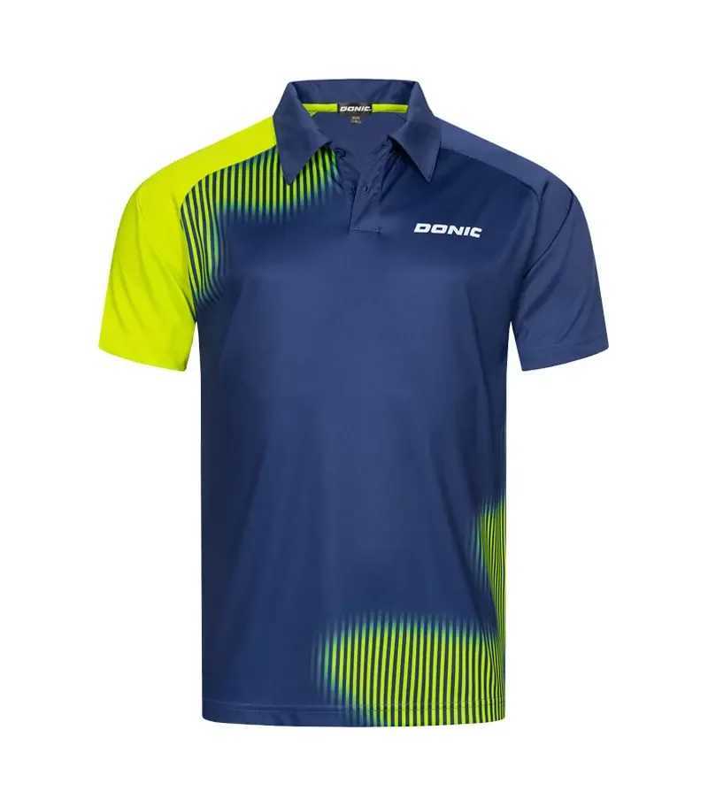 DONIC Table Tennis Shirt Mens and Womens Short Sleeved Polo Shirt Summer Table Tennis Pullover Casual Quick Drying Sport Shirt Y250707 Y250707