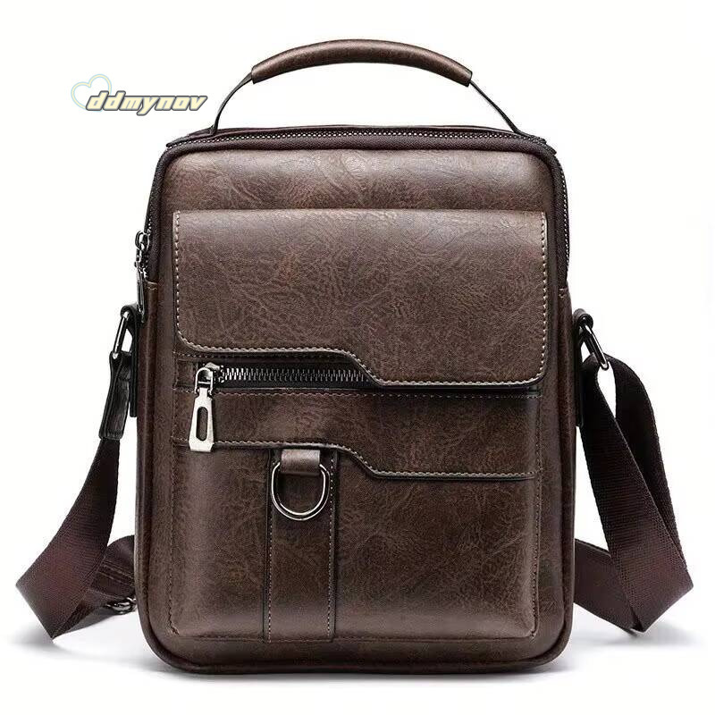 Brand Shoulder for 9.7 iPad Men PU Leather Flaps Mens Crossbody Bags Business Flap Male Solid Messenger Travel Bag ddmynov