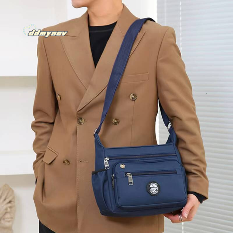 Mens Messenger Bag Crossbody Shoulder Bags Men Large Sling Pack For Work Business Waterproof Oxford Packs Satchel Purse ddmynov
